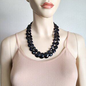 vintage double strand necklace